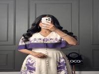 فستان ناعم مشجر وانيق من لوكا فاشن