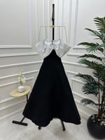 فستان اوف وايت واسود ميد