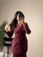 طقم ناعم وراقي بلون عودي