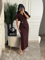 طقم رسمي ناعم مع فتحه جانبيه