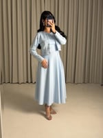 فستان ناعم مع جاكيت