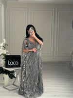 فستان سهره رصاصي