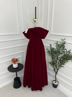 فستان سهره احمر جوخ