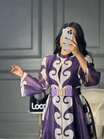 فستان ناعم بثلاثه الوان