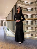 فستان ناعم باكمام