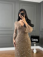 فستان سهره ذهبي