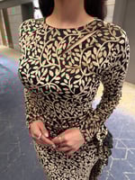 فستان ناعم مشجر