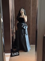 فستان سهره اسود توب