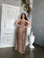 فستان سهره تايجر(نمري)ترتر انيق مع شال