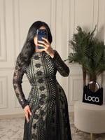 فستان ناعم بلون اسود