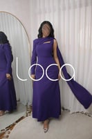 فستان ليلكي ناعم