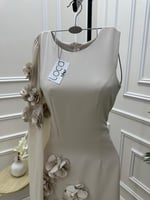 فستان ناعم بيج