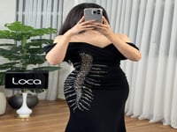 فستان سهره باللون الأسود