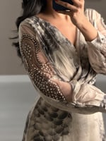 فستان ناعم مموج