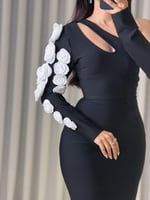 فستان ناعم اسود