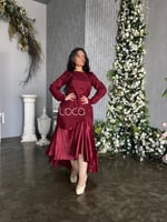 فستان عودي تفته انيق