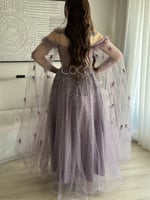 فستان موف بتصميم مميز