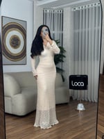 فستان ناعم دانتيل