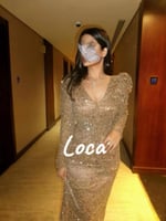 فستان سهره باكمام من لوكا