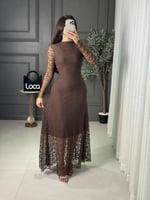 فستان ناعم باكمام