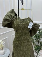 فستان سهره زيتي