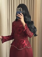 فستان ناعم احمر