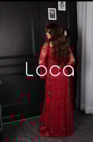 فستان احمر دانتيل