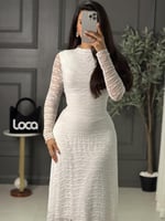 فستان ناعم باكمام