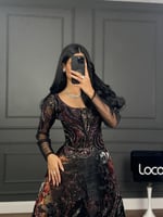 فستان سهره بتصميم فريد