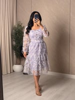 طقم ناعم مورد بلون موف