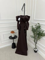 فستان سهره بني