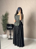 فستان ناعم بلون اسود