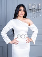 فستان ناعم بكتف واحد