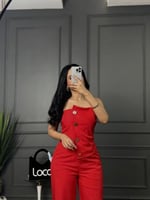 جمبسوت بلون احمر من لوكا فاشن