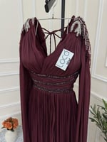 فستان سهره عودي مطرز