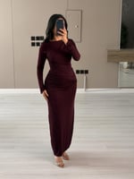 فستان ناعم باكمام من لوكا