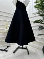 فستان اوف وايت واسود ميد