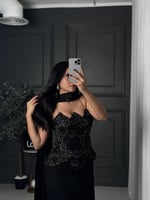 فستان سهره من بوكت مع شال