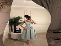 طقم ناعم بلون سماوي