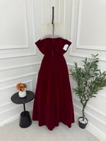 فستان سهره احمر جوخ