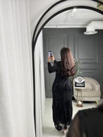 فستان ناعم بلون الاسود من لوكا