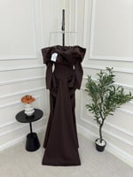 فستان سهره بني