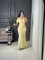 فستان ناعم بلون ناعم من لوكا