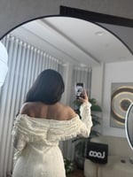 فستان ناعم اوف وايت مناسب للعيد والسهره