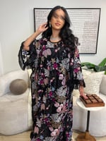 جلابية كويتية مزخرفة بترتر فاخرة للتسوق عبر الإنتر...