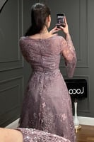 فستان سهره مميز باكمام طويله من لوكا فاشن