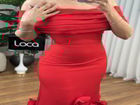 فستان سهره احمر