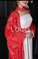 جلابيه قطعتين تطريز كمبيوتر