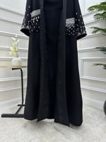 جلابية أنيقة باللون الأسود قطعتين