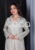 جلابيه أنيقه باللون البيج